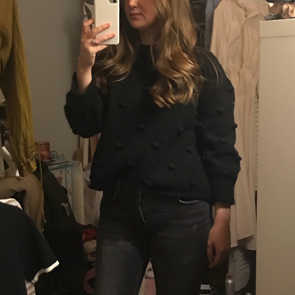 BLACK Polka Dot Zara Sweater